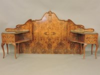 Lot 661 - A pair of walnut pot cupboards