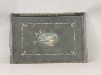 Lot 560 - A tole ware tray