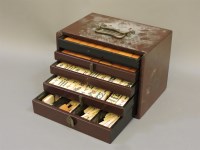 Lot 371 - A Chinese lacquered mahjong set