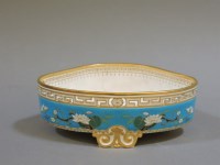 Lot 372 - A Minton cloisonné pottery dish