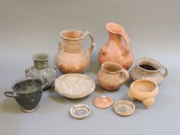 Lot 479 - Nine pieces of Near Eastern pottery