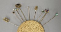 Lot 71 - Ten assorted Victorian and later stick pins