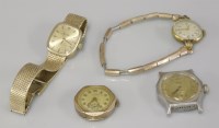 Lot 7 - A 9ct gold Miss Tudor ladies bracelet wristwatch