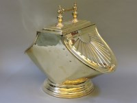 Lot 703 - A Victorian brass coal scuttle