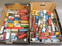 Lot 555 - Two boxes of old Dinky toys