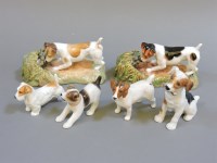 Lot 365 - Six china dogs