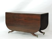 Lot 756 - A mahogany and faux rosewood Cumberland table