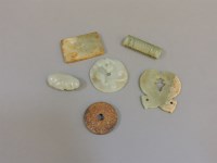Lot 262 - Six items of Chinese jade
