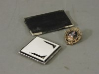 Lot 246 - An Art Deco silver and enamel cigarette case