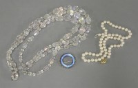 Lot 53 - A single row uniform cultured pearl necklace