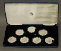 Lot 159 - HRH the Queen Mother 80th birthday silver proof commemorative crowns