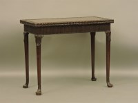 Lot 721 - A George lll mahogany card table