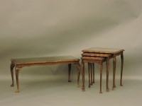 Lot 700 - A burr walnut coffee table