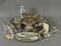 Lot 258 - Two boxes of silver plate