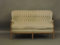 Lot 648 - A George III walnut framed sofa