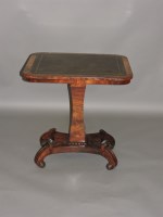 Lot 658 - A William IV mahogany rectangular occasional table