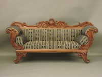 Lot 667 - A William IV mahogany frame sofa