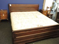 Lot 683 - A 6ft 6in cherry wood bed