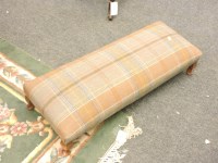 Lot 685 - A tartan upholstered footstool