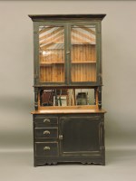 Lot 727 - A painted kitchen cabinet