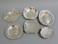 Lot 245 - Six silver dishes