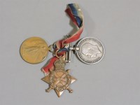 Lot 273 - A group of three Great War medals