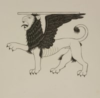 Lot 346 - Eric Gill (1882-1940)
'THE LION OF ST MARK' FOR 'THE FOUR GOSPELS'; 'HAMLET' TITLE PAGE
Two