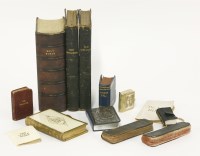 Lot 64 - MINIATURE BIBLES:
1.  A collection including: Taylor