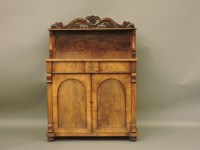 Lot 677 - A Victorian figured mahogany chiffonier