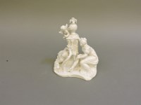 Lot 424 - A Nymphenburg blanc de chine figure group