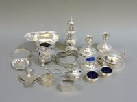 Lot 244 - A silver sugar caster