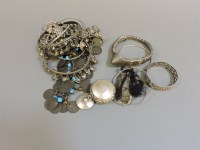 Lot 256 - A quantity of Indian silver jewellery and accoutrements