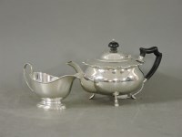 Lot 301 - A silver teapot