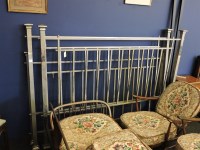 Lot 680 - A metal bed frame