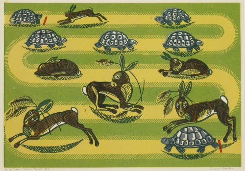 Lot 2 - Edward Bawden RA (1903-1989)
THE HARE AND THE TORTOISE