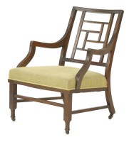Lot 74 - A mahogany armchair