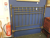 Lot 663 - A Victorian style brass double bed