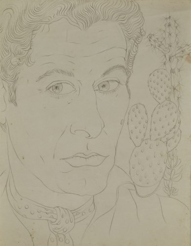 Lot 219 - Tom Wright (1921-1992)
SELF PORTRAIT WITH CACTUS