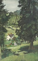 Lot 243 - Elizabeth Wright (1928-2015)
A SUFFOLK LANDSCAPE
Signed with initials and dated 1970