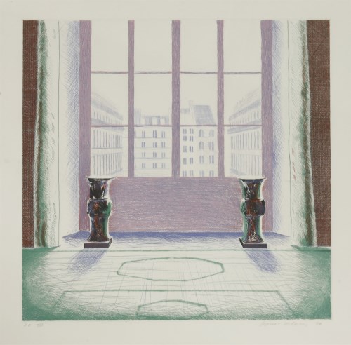 Lot 86 - David Hockney RA (b.1937)
'TWO VASES IN THE LOUVRE' (SAC 168)
Etching in colours