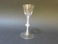 Lot 290A - An 18th century wine glass