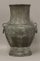 Lot 417 - A massive bronze vase