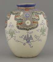 Lot 280 - A good Kyoto enamelled and gilt Vase