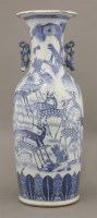 Lot 27 - An amusing blue and white 'Hundred Deer' Vase