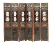 Lot 271 - A six-fold Screen