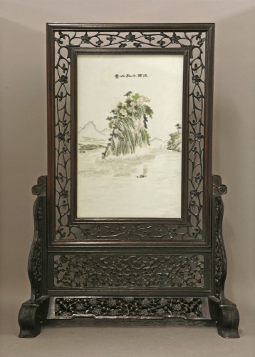 Lot 54 - A porcelain Plaque