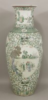Lot 57 - A large famille verte Vase