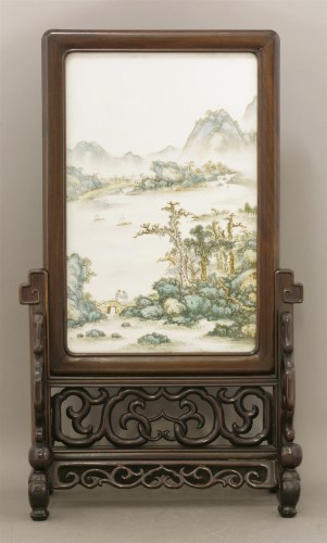 Lot 86 - A porcelain Plaque