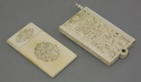 Lot 208 - A Canton ivory Aide-Memoire