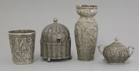 Lot 130 - A Parsi community silver Vase